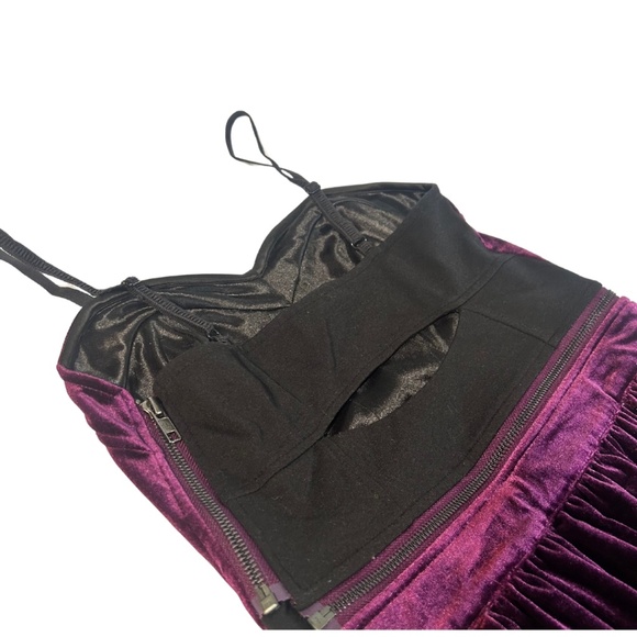 Like New Jessica Simpson Purple & Black Party Dress in Size 4 - Picture 9 of 11